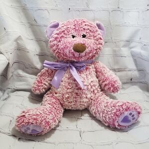 Animal Adventure Pink White Purple Teddy Bear Plush 12-inch Stuffed Animal 2019